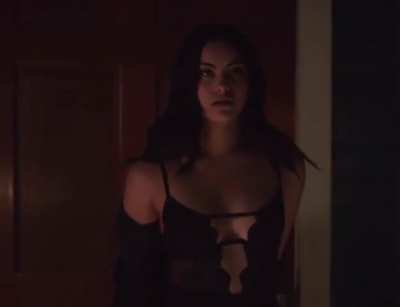 Camila finally shows her surprise she’s been wearing underneath all day