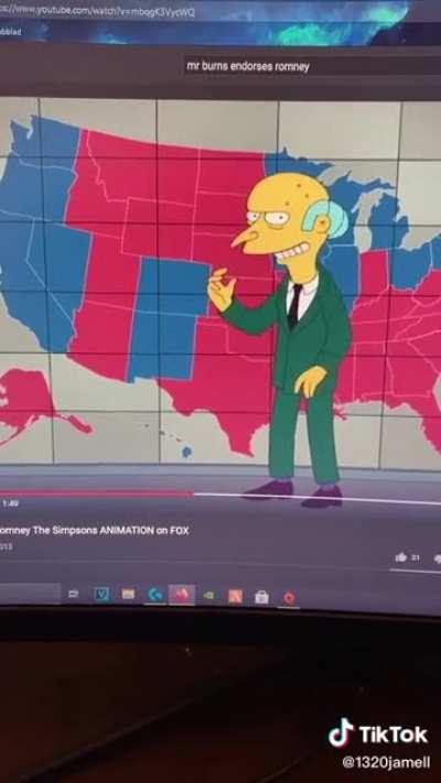 Oh man the Simpsons did it again...