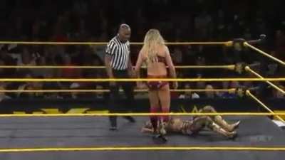 Charlotte Flair tramples Bianca Belair