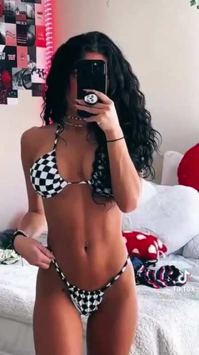 Bikini try on