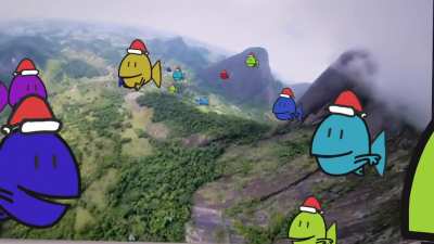 Diving into fishmas (with sound)