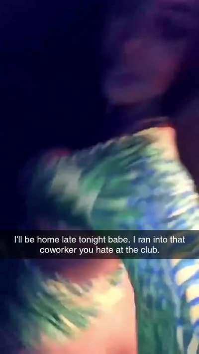 Sorry I’ll be home late I met my coworker