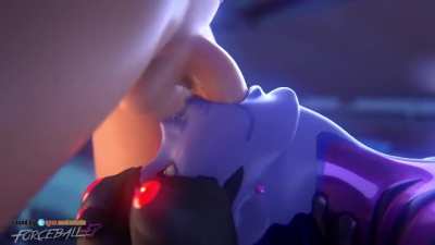 Widowmaker Deep throat (ForceballFX, Audiodude) [Overwatch]
