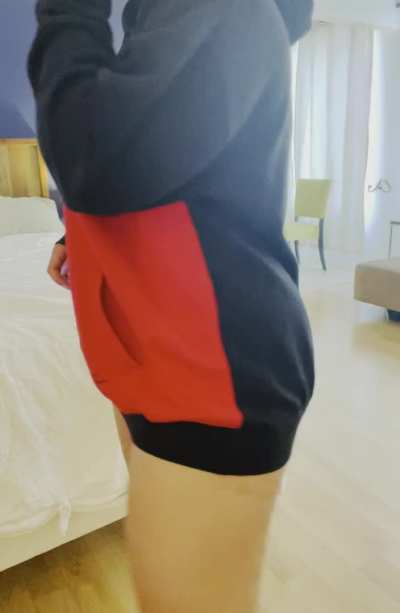 What did you expect under the sweater???