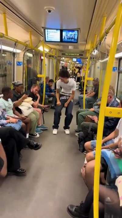Your average Broccoli-head on the subway