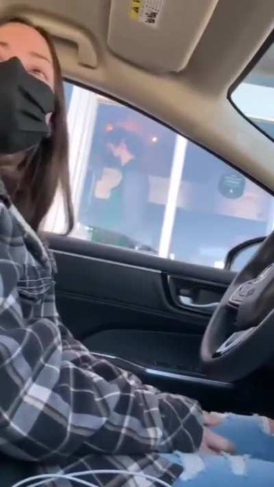 Lady starts singing to the Starbucks employee like it’s a Disney movie and he shuts the drive-thru window on her.