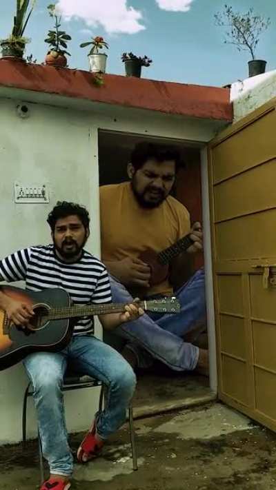 Little music duet with my BIG bother.