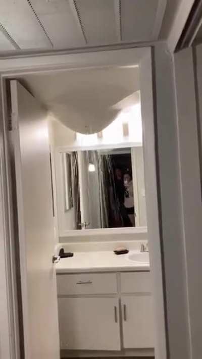 Ceiling's water broke