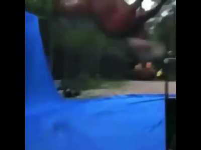 He was charged with Assault and Murder