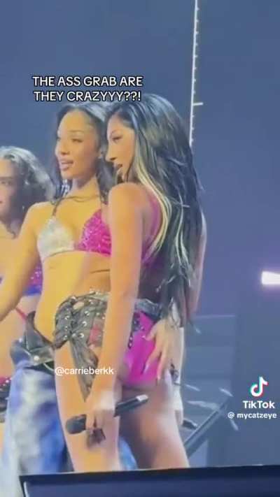 Lara Raj ass grabbed by Manon Bannerman