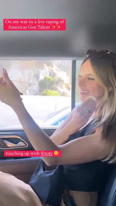 On her way to a live taping of America’s Got Talent 9/12/2023