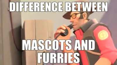 difference between mascots and furries