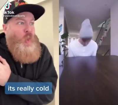 Ice cold.