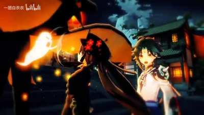 They were shocked when Zhongli's burst out 💀