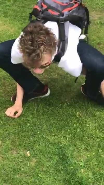 Yes, that is me. Yes, i fell over after a short while