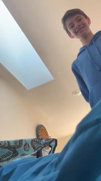 That’s my friend holding a knife.