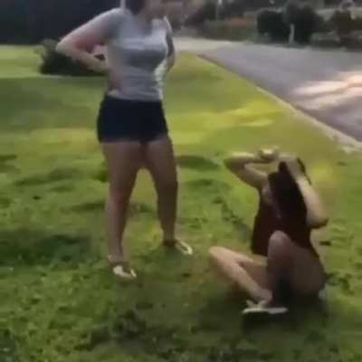 She simply beat her ass.. and laughed at her