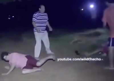 Neighborhood brawl