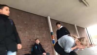 Boy vs girl fight.