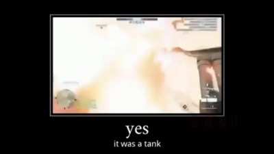 Com certeza era um tanque
