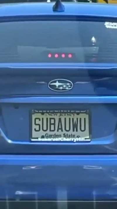 Girl sees a Subaru