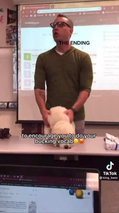 Save a life, do your bucking vocab