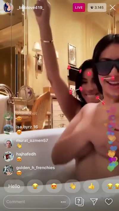 Live insta Bath Lesbian Couple
