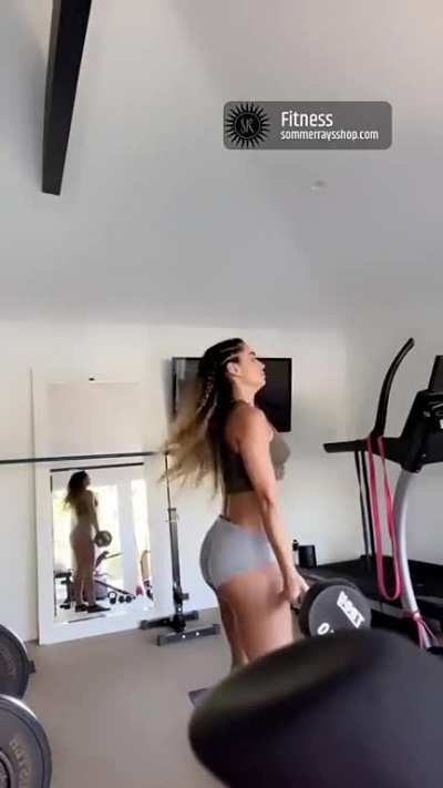Dancing in the gym comp - Snapchat June 2023