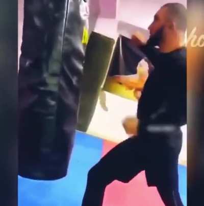 Punching bag hits back..