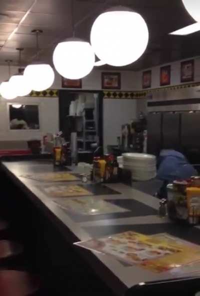 Mom: Why are you afraid to eat at Wafflehouse? Wafflehouse: