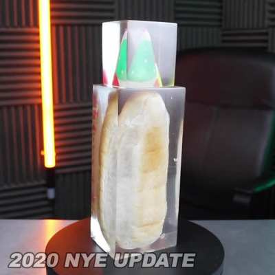 As promised NYE update epoxy hot dog after 2 months and 17 days
