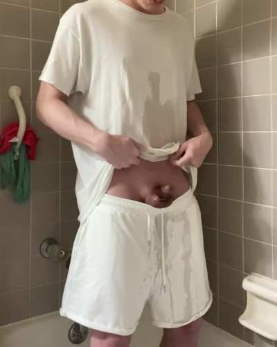 soaking my clothes felt so good!