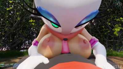 Rouge Blowjob (FurriesVR) [Sonic] [M/F]