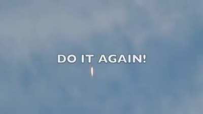 This is what happens when a rocket exceeds the speed of sound while at the same time passing through ice crystals in a cirrus cloud