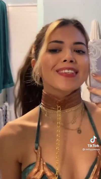 She is a perfect slave leia
