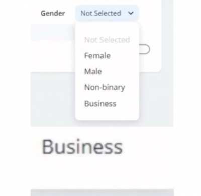 New gender dropped