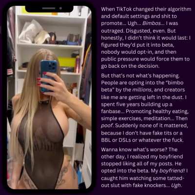 Influencer Implants: what happens when TikTok changes its algorithm to promote bimbos?