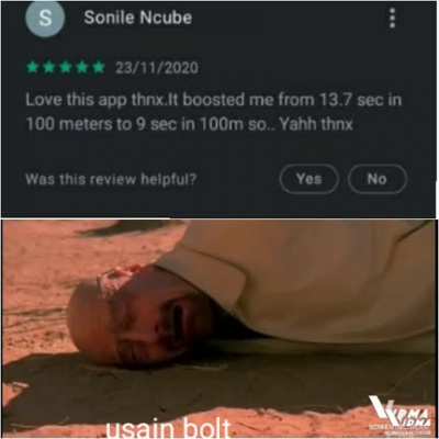 Dude is out there breaking records with an app lmao