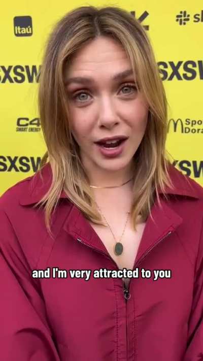 A message from Elizabeth Olsen😍