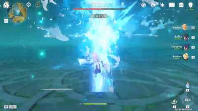 TIL anemo Traveler's burst can sweep away Rhodeia's laser.