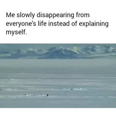 Me ghosting everyone these days.