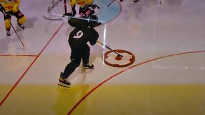 Sorry for the really bad movie quality. But can someone please tell me, how I'm supposed to stop those? I don't know have many time these passes just go through 3 players and to the opponents blade at the back door. I've tried tieing up the stick. But I n