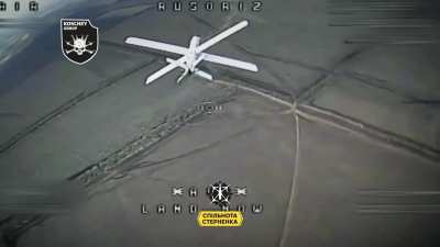 The FPV drone of the KOSCHEY GROUP operators of the 37 MBMP brigade hit the Lancet. March 2025.