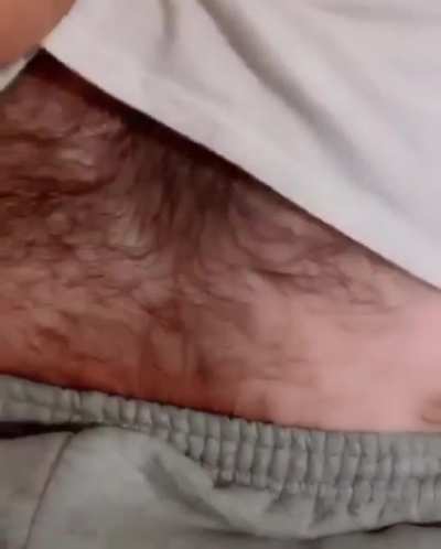 A hairy man