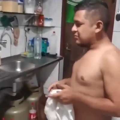 Dumbass Putting Water On Burning Oil