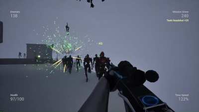 UE5 ragdoll + impulse tuning - sending defeated enemies flying