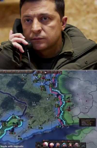 Zelensky gaming solos.