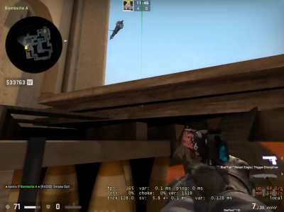 MIRAGE: Smoke bus driver from firebox (128 tick)