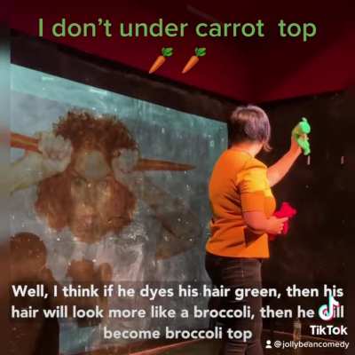 We don’t understand Carrot Top 🥕 🥕