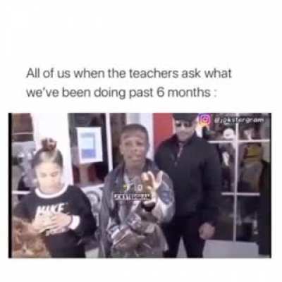 School restarts soon, sooo 😂